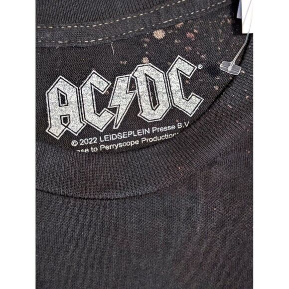 AC DC Size Med Rock Band For Those About To Rock Cannon Lightning Bolt T-Shirt - Picture 5 of 5